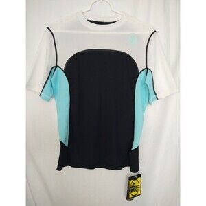 NWT Body Glove UVP Rash Guard Size L Blue White Black Colorblock Surf Swim Sun